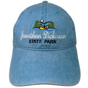 CSI Jonathan Dickinson State Park Baseball Cap Blue Hat OS Strapback Embroidered